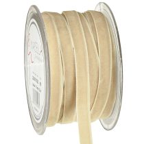 Itens Fita decorativa de veludo fita de presente fita de veludo bege 10mm 20m