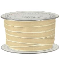 Itens Fita decorativa de veludo fita de presente fita de veludo bege 10mm 20m