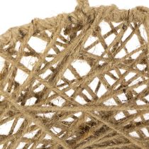 Itens Anéis decorativos de juta, estilo natural, decoração suspensa, estilo boho, Ø38cm, 2 peças, anéis de metal, decoração de parede, decoração de janela