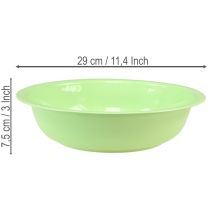 Itens Tigela decorativa de metal, verde, com acabamento em esmalte, Ø29cm