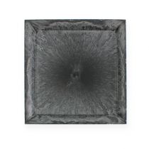 Placa de plástico 20cm x 20cm quadrada antracite 6pcs