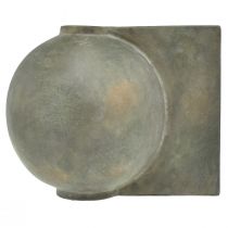 Itens Vaso decorativo de cerâmica estilo antigo bronze cinza 30×20×24cm