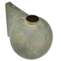 Itens Vaso decorativo de cerâmica estilo antigo bronze cinza 30×20×24cm