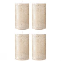 Itens Velas lisas platina 70x120mm 4 un