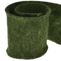 Itens Fita de feltro fita de lã artesanal feltro rolo verde escuro 15cm 5m