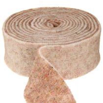 Itens Fita de feltro fita de lã tecido decorativo marrom-vermelho bege feltro de lã 7,5cm 5m