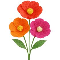 Itens Papel crepom florista laranja claro 50x250cm