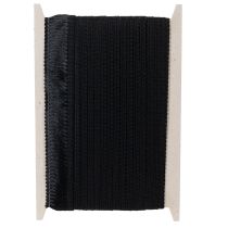 Itens Fita preta com franjas de 4 cm, cordão decorativo com franjas em lurex de 25 m