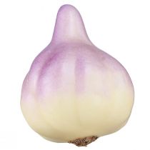 Itens Decoração vegetal alho amarelo roxo em rede Ø4,5cm 12 peças