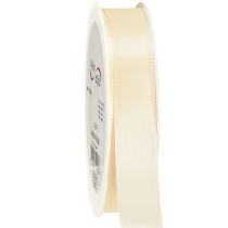 Itens Fita de presente e fita decorativa fita tafetá creme 25mm 50m