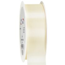 Itens Fita de presente e fita decorativa fita tafetá creme 40mm 50m