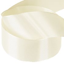Itens Fita de presente e fita decorativa fita tafetá creme 40mm 50m