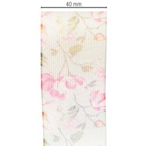 Itens Fita de presente com estampa floral para embrulhar presentes com elegância, 15m