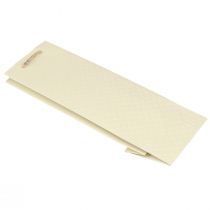 Itens Saco de presente para garrafas papel creme 12×9×36cm 1ud