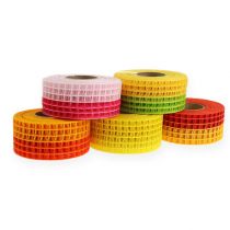 Itens Fita de grade 4,5cm x 10m bicolor 5 rolos