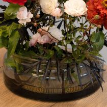 Itens Tigela de vidro tigela flutuante tigela decorativa vidro Ø24cm H10cm