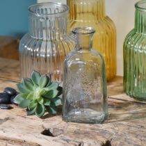 Itens Vaso de vidro com motivo vaso de vidro transparente H19cm 2 peças