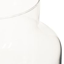 Itens Vaso de vidro redondo para flores grande 100% vidro reciclado H20 Ø17cm