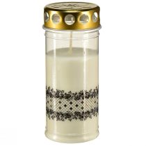 Itens Borda de vela grave ouro branco preto Ø7cm Alt.18cm 77h