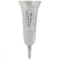 Itens Jarra para sepultura Cinzenta Vaso para enfiar Calla A32,5cm