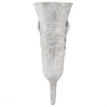 Itens Jarra para sepultura Cinzenta Vaso para enfiar Calla A32,5cm