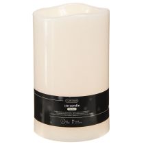 Itens Vela LED grande com temporizador, para uso externo, branco quente, Ø12,5cm, A20cm