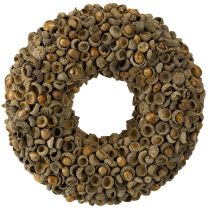 Itens Guirlanda de decoração de outono feita de bolotas guirlanda natural Ø30cm
