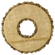 Itens Guirlanda natural, decoração de outono, bolotas, guirlanda para porta, guirlanda para parede, faça você mesmo, Ø30cm