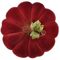 Itens Decoração de outono abóbora flocada vermelho bordô - decoração de abóbora para um ambiente de outono único 32cm
