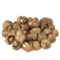 Itens Frutas douradas de outono, decorações festivas de outono, bolotas decorativas naturais, decoração de Advento Ø1,5 – 2,5cm L1,5 – 3cm 300g
