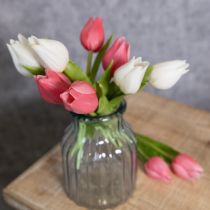 Itens Tulipa de alta qualidade, réplica realista para vasos de mesa, 21 cm, conjunto de 6 peças.