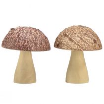 Itens Cogumelos de madeira cogumelos decorativos decoração de mesa outono marrom natural 5×6cm 8 un