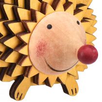 Itens Figura de madeira para decoração de ouriço outono laranja amarelo 8×7×6cm 4 peças
