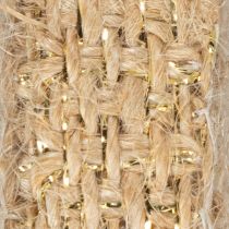 Itens Fita de juta, fita decorativa rústica, juta natural, dourada, 12 mm, 10 m