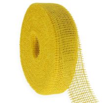 Itens Fita de juta amarela, 5 cm de largura, 40 m de comprimento