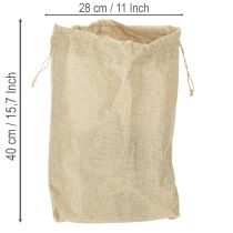 Itens Saco de juta 28×10cm A40cm