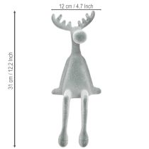 Itens Elk Decorative Edge Sitter H31cm Cinza 3 peças