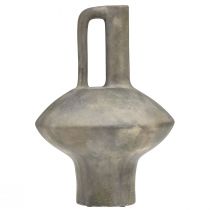 Itens Jarro para vaso de cerâmica aspecto antigo cerâmica cinza ferrugem Alt.27cm