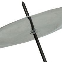 Itens Castiçal com espinho, prata 6 cm, 36 unidades