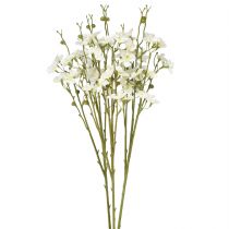 Itens Ramos de flor de cerejeira Flores de cerejeira artificiais brancas 75 cm 3 unidades