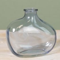 Itens Vaso de vidro pequeno transparente moderno mini vaso de vidro azul 11×6×10cm 3 peças