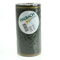 Itens Fita decorativa em moiré verde-escura de 200 mm com borda perolada e trama de tafetá - fita decorativa para arranjos florais em celebrações e funerais, 25 m