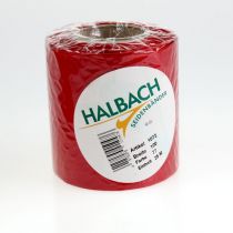 Itens Fita decorativa para guirlanda, vermelha, com aparência de seda, 100 mm de largura, 25 m de comprimento, fita decorativa, fita para laço, fita para presente, decoração de Natal