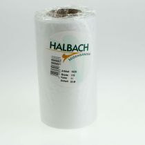 Itens Fita branca para coroa de flores em funerais, 175 mm de largura, 25 m de comprimento, fita de acetato de alta qualidade.