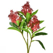 Itens Flores artificiais vermelhas Skimmia japonica Skimmie 45cm 2 unidades