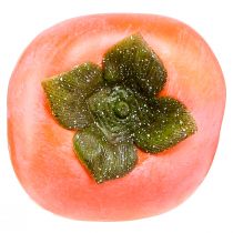 Itens Fruta de caqui artificial fruta artificial decorativa Ø8cm Alt.5,5cm