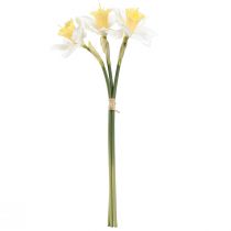 Itens Narcisos artificiais flores de seda narciso branco 40cm 3 un