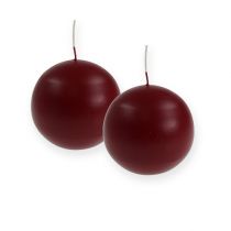 Velas esféricas 60 mm vermelho velho 16 unidades