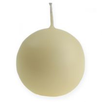 Itens Velas bola 100mm creme 6uds