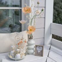 Itens Flor de papoula artificial para decoração de casamentos, 95 cm, 3 peças.